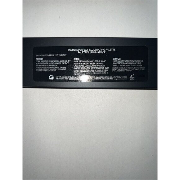 CARGO HD Picture Perfect Illuminating Palette BRIGHT BEAM BRONZE 3 x 0.13 oz New - Picture 3 of 3